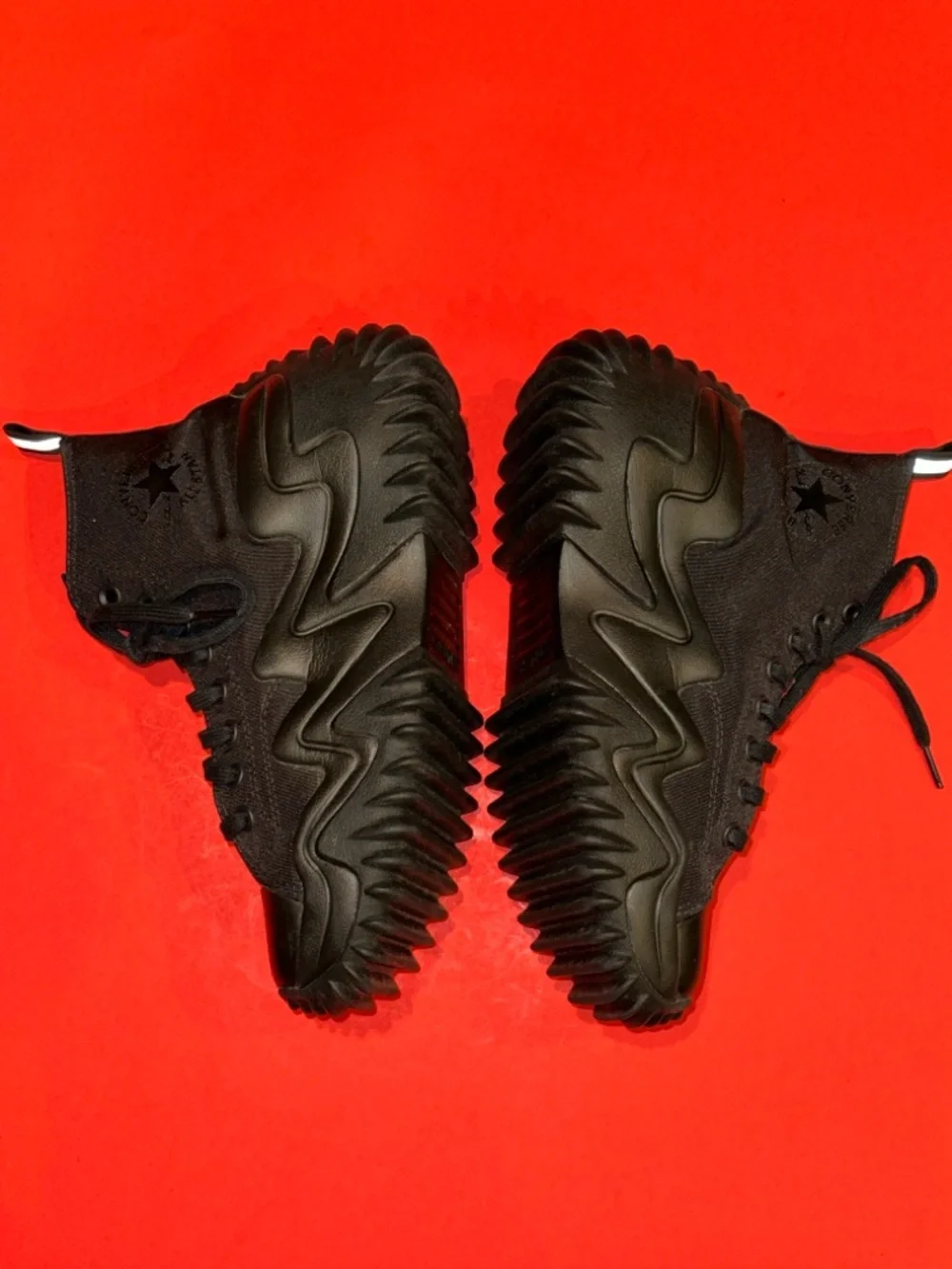 Converse Run Star Motion CX Workwear Triple Black Platform Men’s 7.5 Women’s 9 - Picture 4 of 10